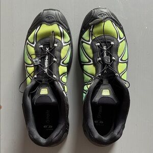 XT-WHISPER Salomon Men's Sneakers - Black and Neon Yellow